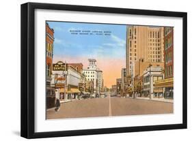 Saginaw Street, Flint, Michigan-null-Framed Art Print