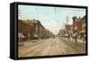 Saginaw Street, Pontiac, Michigan-null-Framed Stretched Canvas