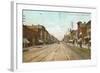 Saginaw Street, Pontiac, Michigan-null-Framed Art Print