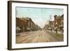 Saginaw Street, Pontiac, Michigan-null-Framed Art Print