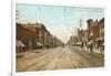 Saginaw Street, Pontiac, Michigan-null-Framed Art Print