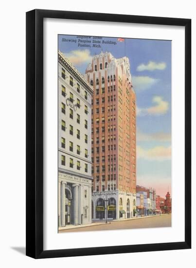 Saginaw Street, Pontiac-null-Framed Art Print