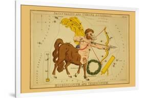 Sagittarius and Corona Australis, Microscopium, and Telescopium-Aspin Jehosaphat-Framed Art Print