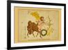 Sagittarius and Corona Australis, Microscopium, and Telescopium-Aspin Jehosaphat-Framed Art Print