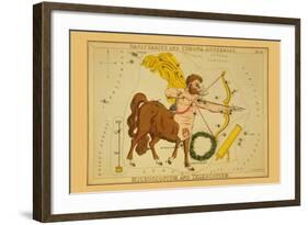 Sagittarius and Corona Australis, Microscopium, and Telescopium-Aspin Jehosaphat-Framed Art Print