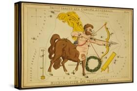 Sagittarius Constellation, Zodiac Sign, 1825-Science Source-Stretched Canvas