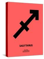 Sagittarius Zodiac Sign Black-NaxArt-Stretched Canvas