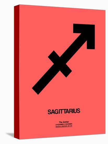 Sagittarius Zodiac Sign Black-NaxArt-Stretched Canvas