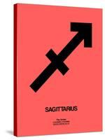 Sagittarius Zodiac Sign Black-NaxArt-Stretched Canvas