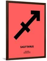 Sagittarius Zodiac Sign Black-NaxArt-Framed Art Print