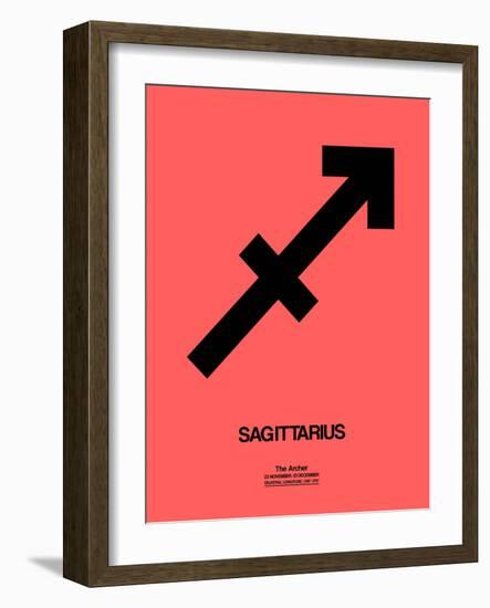 Sagittarius Zodiac Sign Black-NaxArt-Framed Art Print