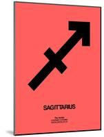 Sagittarius Zodiac Sign Black-NaxArt-Mounted Art Print