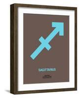 Sagittarius Zodiac Sign Blue-NaxArt-Framed Art Print