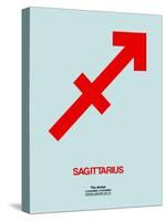 Sagittarius Zodiac Sign Red-NaxArt-Stretched Canvas