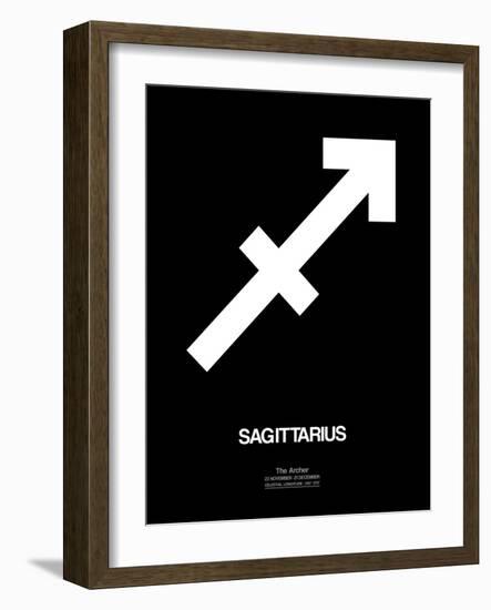 Sagittarius Zodiac Sign White-NaxArt-Framed Art Print