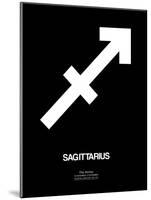 Sagittarius Zodiac Sign White-NaxArt-Mounted Art Print