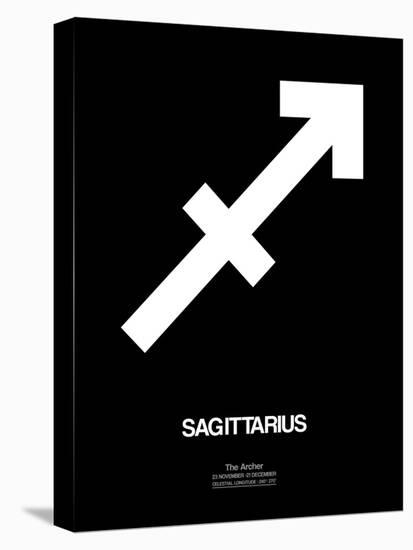 Sagittarius Zodiac Sign White-NaxArt-Stretched Canvas