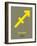 Sagittarius Zodiac Sign Yellow-NaxArt-Framed Art Print