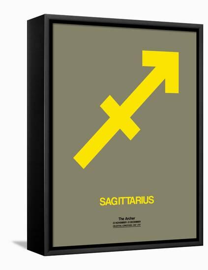Sagittarius Zodiac Sign Yellow-NaxArt-Framed Stretched Canvas