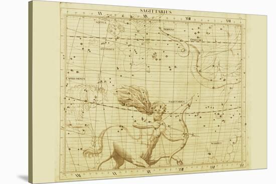 Sagittarius-Sir John Flamsteed-Stretched Canvas