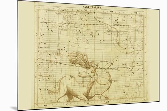 Sagittarius-Sir John Flamsteed-Mounted Art Print