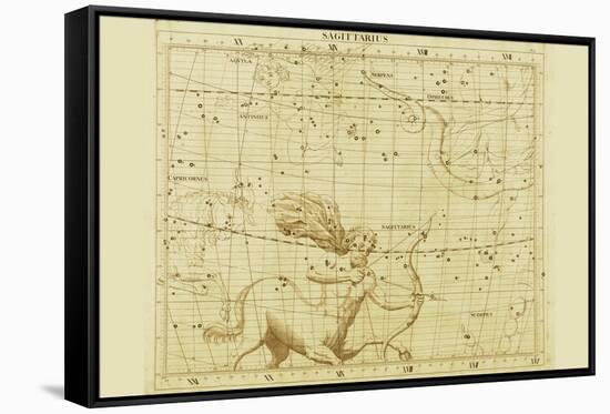 Sagittarius-Sir John Flamsteed-Framed Stretched Canvas