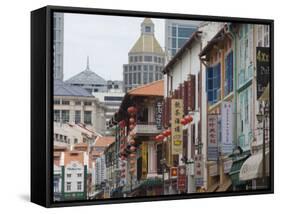 Sago Street, Chinatown, Singapore, South East Asia-Amanda Hall-Framed Stretched Canvas
