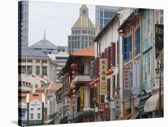 Sago Street, Chinatown, Singapore, South East Asia-Amanda Hall-Stretched Canvas
