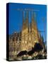 Sagrada Familia at Dusk, UNESCO World Heritage Site, Barcelona, Catalonia, Spain, Europe-Sergio Pitamitz-Stretched Canvas