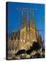 Sagrada Familia at Dusk, UNESCO World Heritage Site, Barcelona, Catalonia, Spain, Europe-Sergio Pitamitz-Stretched Canvas