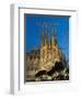Sagrada Familia at Dusk, UNESCO World Heritage Site, Barcelona, Catalonia, Spain, Europe-Sergio Pitamitz-Framed Photographic Print