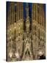 Sagrada Familia at Dusk, UNESCO World Heritage Site, Barcelona, Catalonia, Spain, Europe-Sergio Pitamitz-Stretched Canvas