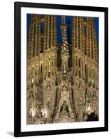 Sagrada Familia at Dusk, UNESCO World Heritage Site, Barcelona, Catalonia, Spain, Europe-Sergio Pitamitz-Framed Photographic Print