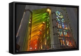 Sagrada Familia, Barcelona, Catalonia, Spain-Mark Mawson-Framed Stretched Canvas