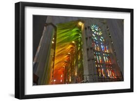 Sagrada Familia, Barcelona, Catalonia, Spain-Mark Mawson-Framed Photographic Print