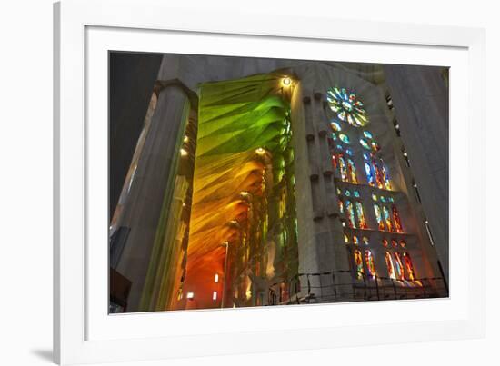 Sagrada Familia, Barcelona, Catalonia, Spain-Mark Mawson-Framed Photographic Print