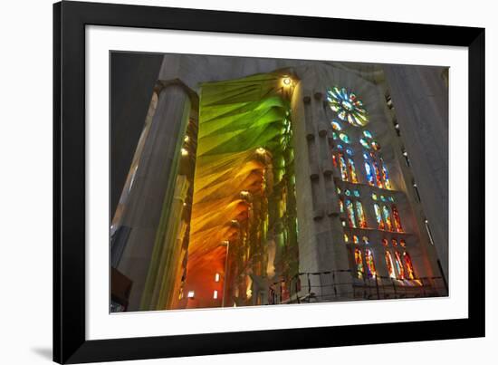 Sagrada Familia, Barcelona, Catalonia, Spain-Mark Mawson-Framed Photographic Print