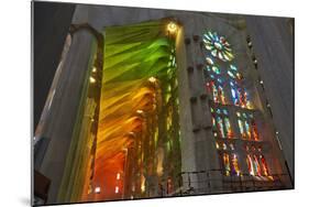 Sagrada Familia, Barcelona, Catalonia, Spain-Mark Mawson-Mounted Photographic Print