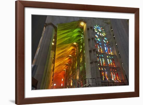 Sagrada Familia, Barcelona, Catalonia, Spain-Mark Mawson-Framed Photographic Print