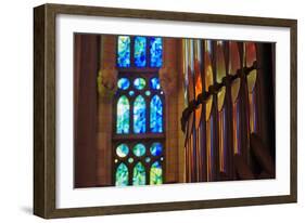 Sagrada Familia, Barcelona, Catalonia, Spain-Mark Mawson-Framed Photographic Print