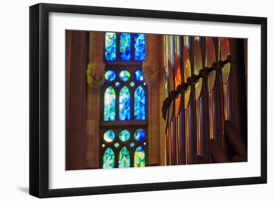 Sagrada Familia, Barcelona, Catalonia, Spain-Mark Mawson-Framed Photographic Print