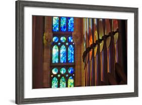 Sagrada Familia, Barcelona, Catalonia, Spain-Mark Mawson-Framed Photographic Print