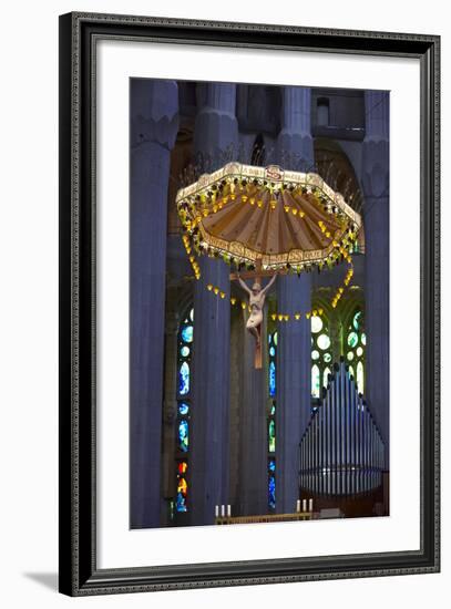 Sagrada Familia, Barcelona, Catalonia, Spain-Mark Mawson-Framed Photographic Print