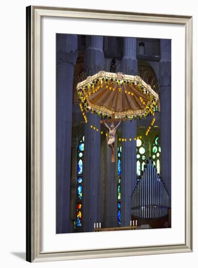 Sagrada Familia, Barcelona, Catalonia, Spain-Mark Mawson-Framed Photographic Print