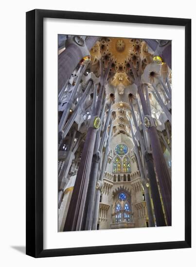 Sagrada Familia, Barcelona, Catalonia, Spain-Mark Mawson-Framed Photographic Print