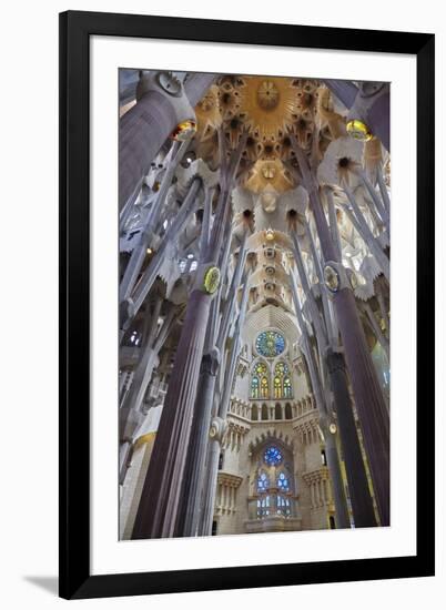 Sagrada Familia, Barcelona, Catalonia, Spain-Mark Mawson-Framed Photographic Print