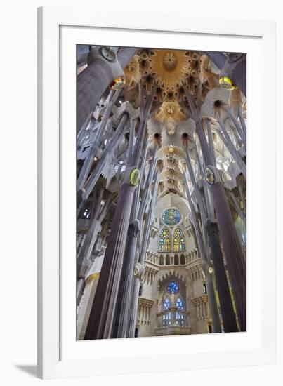 Sagrada Familia, Barcelona, Catalonia, Spain-Mark Mawson-Framed Photographic Print