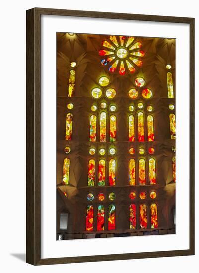 Sagrada Familia, Barcelona, Catalonia, Spain-Mark Mawson-Framed Photographic Print