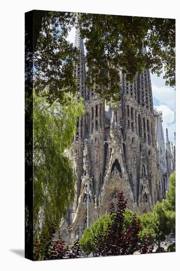 Sagrada Familia, Barcelona, Catalonia, Spain-Mark Mawson-Stretched Canvas