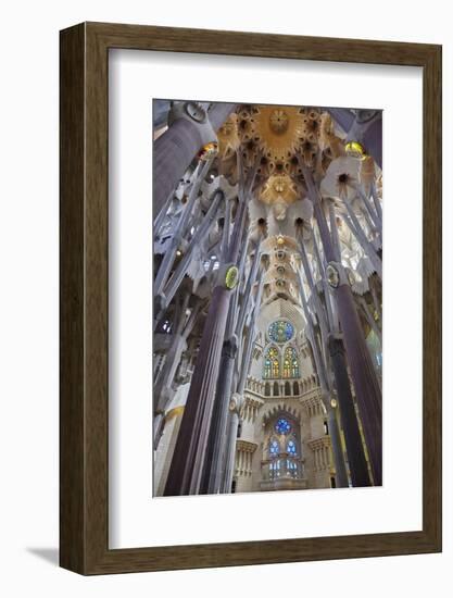 Sagrada Familia, Barcelona, Catalonia, Spain-Mark Mawson-Framed Photographic Print